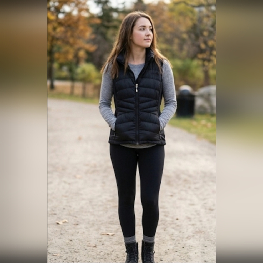The North Face Black Quilted Vest